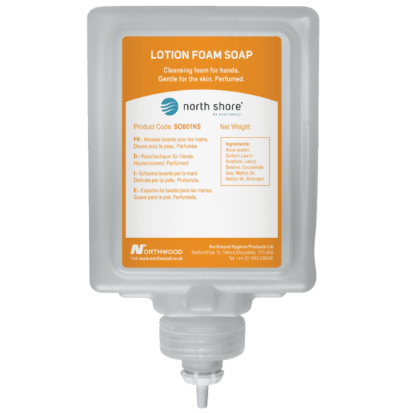 North Shore 1000ml Lotion Foam Soap (Pack of 6)