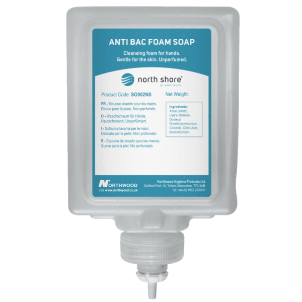 North Shore 1000ml Anti Bac Foam Soap (Pack of 6)